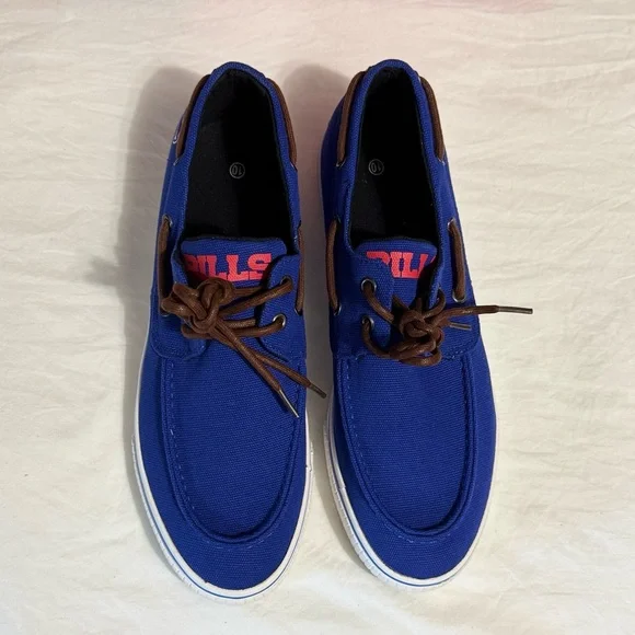 Men’s NFL Buffalo Bills Sneakers/Boat Shoes - Picture 2 of 8